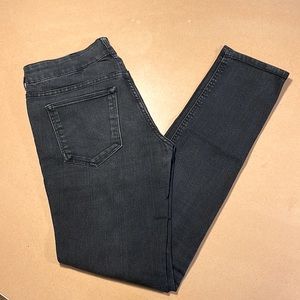 Faded black jeans